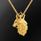 Animal Pendants KRKC Wholesale Fashion Custom Women Lion Charms Animal Pendants For Necklace