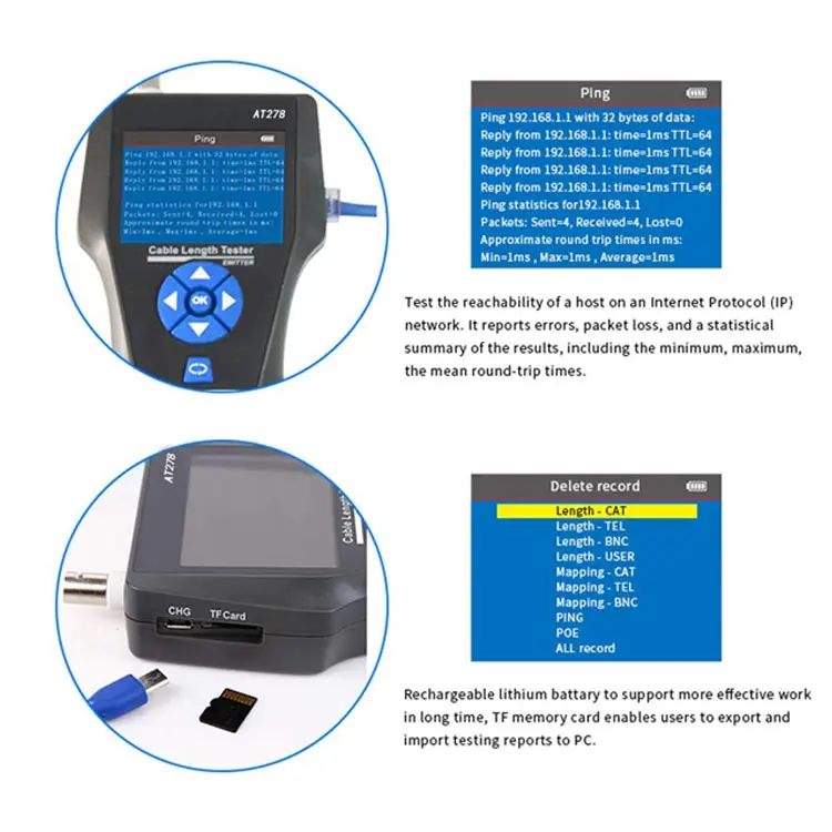 Noyafa Nf 8601s Tdr Multi Functional Lcd Network Cable Tester Tracker