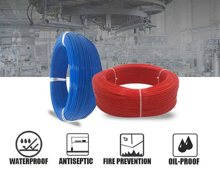 Silicone rubber coated heat resistance insulation wire fiberglass braided tin plated single core 6mm 300/500v