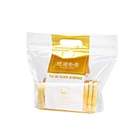 Bags Bread Packing Bag Custom Printing Flat Bottom Clear Toast Bags Ziplock Plastic Pouch Bread Packing Bag With Handle