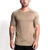 wholesale Custom cotton spandex mens slim fit t shirts for men gym fitness clothing shirt