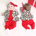 Christmas winter baby long sleeve cotton jumpsuit rompers bodysuits clothes unisex girl and boy