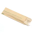 Eco forest durable bamboo spoon disposable bamboo cutlery set