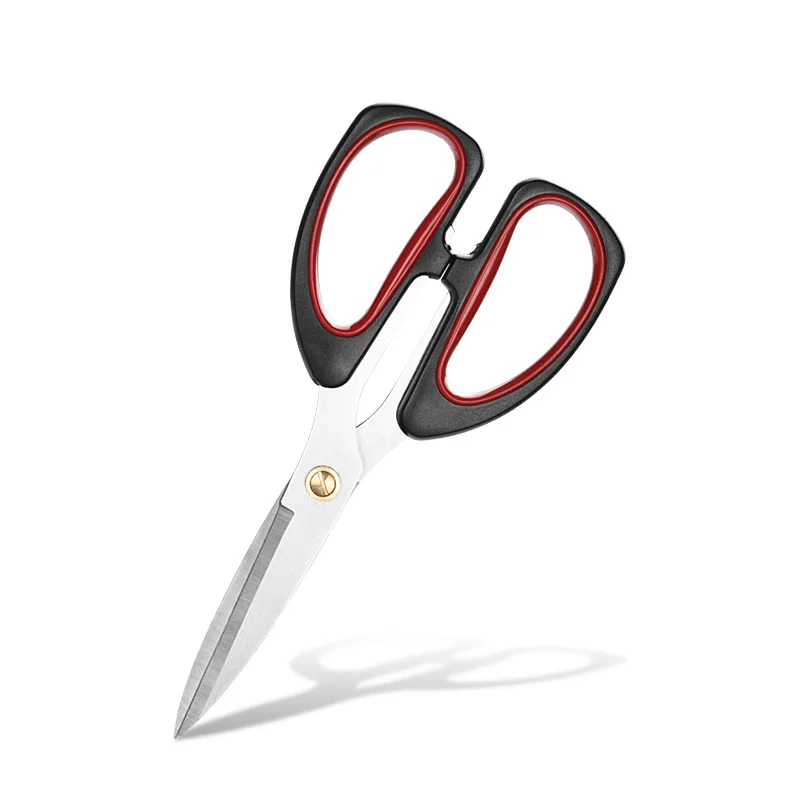New fashion Quality home scissors black and red shears for tailor with Soft Grip Handle