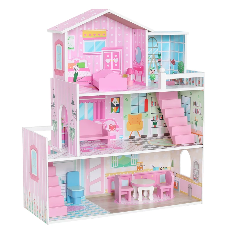 girls wooden dolls house