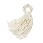 Mongolia offwhite color cashmere wool shawl scarf wrap for women