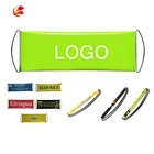 Advertising Plastic Flags Hand Scrolling Banner Hand Held Retractable Fan Banner