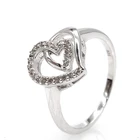Heart-Shaped Design Cz for Girls Engagement Ring For Woman