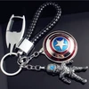 Thor Hammer Key Ring Pendant Metal Man Marvel Key Chain Creative War Spiderman Ironman Captain America Shield