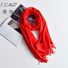 Fashion pattern customized logo long knitted warm winter scarf for women