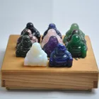 Natural Crystal Quartz Buddha Amethyst Buddhas Hand Carved