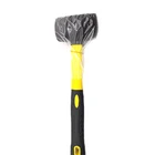 Rubber Hammer Rubber Hammer Rubber Mallet Hammer Black/yellow With Enhanced Handle