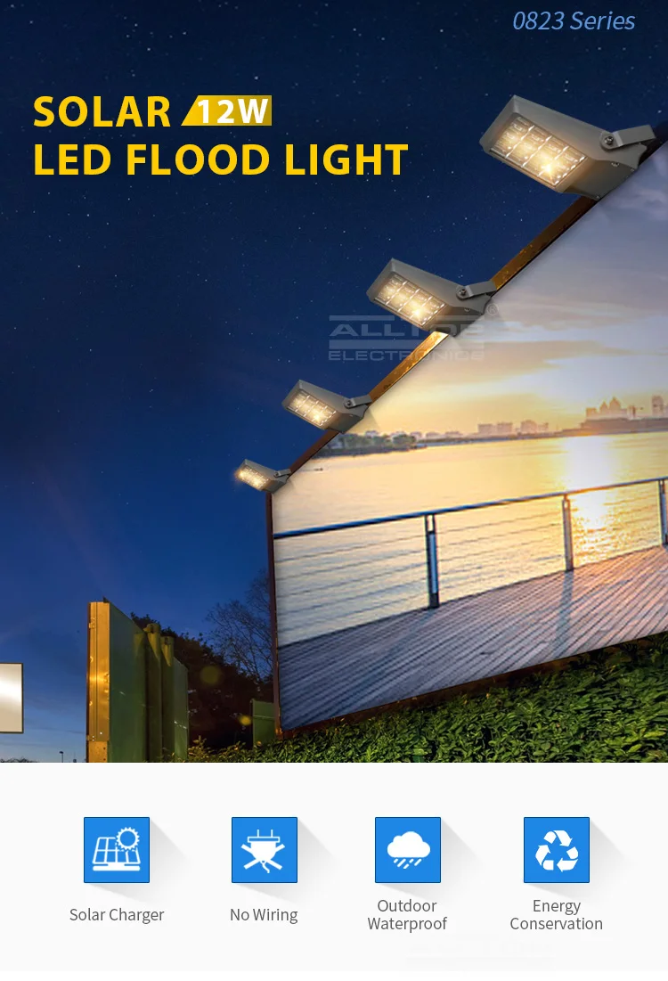 ALLTOP High quality IP65 high power outdoor waterproof 8w 12w led flood light