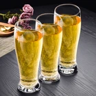 Custom logo glassware Vintage crystal transparent large capacity beer glass cup