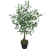 Wholesale Supplier Online Nearly Natural 2.5' Silk Olive Tree Artificial Olive Tree in Pot for Home Store Sale