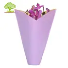 FSC Certified Waterproof Kraft Paper Sleeve Heart Neck Used For Flower Plants Pot Cover