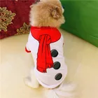 Dog T-shirt T-shirtsprint Wholesale New Year Designer Santa Christmas Pet Dog T-shirt