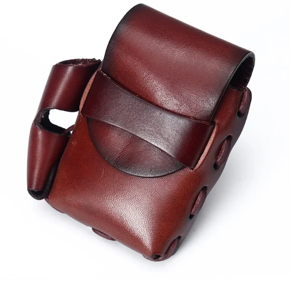 product-Custom LeatherBags Cigarette CaseHigh QualityVintage Handmade Pack Bags Small Belt Waist Bag