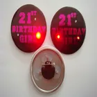 Hot sale Custom Blank Tin Light Flashing Pin Button Badge Led Badge
