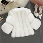 Coat Leather Winter Jackets For Women Short Bubble Coat Faux Fur Leather Jacket