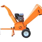 15HP 420CC Gasoline wood chipper machines, Garden Drum chipper shredder 4" Capacity ducar engine
