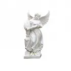 Statues Angels Stone Statue Natural Stone Sunset Red Life Size Angel Figure Sculpture For Sale Statues Marble