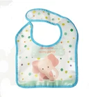 BSCI Audit Factory Custom uv printing peva baby bib plastic back with EN 71 standard