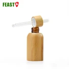 Bamboo Glass Dropper Bottle Perfume Essential Oil Glass Bottle Screw Bamboo