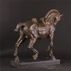Home decoration horse soldiers brass casting statue sculpture