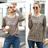 Plus Size Long Sleeve Blouse New Autumn of 2019 Cool Leopard Print Shirt Round Neck Ladies T Shirt