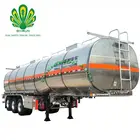 45000L 炭素鋼/鋼/アルミ合金燃料油輸送タンク/タンカートラックセミトレーラー