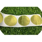 Textured label maker,custom round reflective sticker paper with embossing