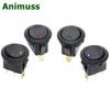 ANIMUSS 20A 12V DC On/Off Rocker Switch IP65 Waterproof 3Pin SPST LED illuminated 20MM