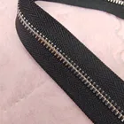 Zipper Metal Zipper 3# Zipper For Garment Shiny Silver Metal Zipper Close-end