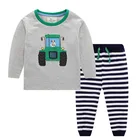 Children Custom American Style Long Sleeve Children Boys Clothes Set