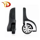 Factory wholesale black plastic solid rubber wheels for suitcase luggage