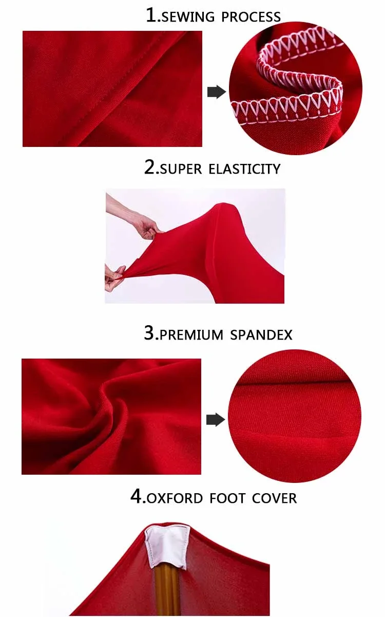 The factory price banquet white back ruffled spandex chair cover