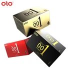 OLO condom Last long time Dotted increase pleasure Latex Ultra thin hyaluronic acid sex products for male men China Brand