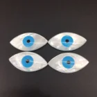Cabochon Loose 5x10mm Cabochon Marquise Shape Evil Eye Mother Of Pearl