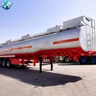 Tri Axle 60000 Liters 3 Compartment Palm Fuel tanker Crude Oil Tank Semi Trailer With Pump