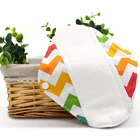 Washable woman menstrual pad reusable natural material bamboo cotton breathing sanitary pad