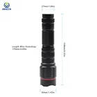 500lm P8 LED flashlight 5 mode zoomable camping hiking aluminum tactical torch light