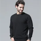 High quality heavy cotton oversized plain crewneck mens sweatshirt