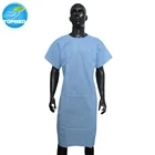 Surgical Supplier Disposable Patient Gown With Tie On Medical Scrub Suit Uniform