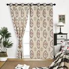 most popular modern designs flat window pattern bedroom blackout curtain