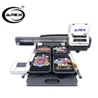 APEX DTG printer inkjet digital textile printer fabric t shirt cloths printing machine UV printers for Sale