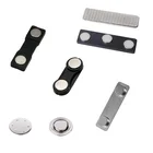 Custom Blank Metal and Plastic Magnet Clip Holder Magnetic Name Badge