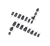 Cord stopper plastic cord fastener string stopper