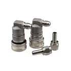 1/4 Homebrew Stainless Steel Ball Lock Keg Quick Disconnect Set