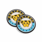 Factory cute custom animal tiger rubber team pin badge